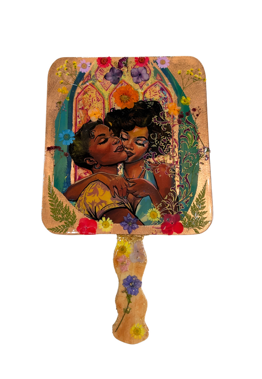 "Preacher's Daughter" Wooden Fan Sculpture